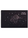 Скетчбук 250*170 20л "Galaxy" акварельн., с перф., 200г/м2, обл картон, тисн. фольг., широкая евроспираль