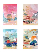 Записная книжка А6 80л лин. "Asian style" ПВХ-обл., ассорти, Be positive