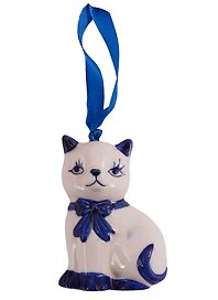 Подвесное украшение Котенок (керамика) (5,8х2,1х8)