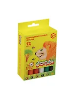 Мелки восковые "Каляка-Маляка" JUMBO, 12 цв