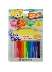 Набор для лепки Фикси пластилин круглый (FIX1502-013) (12цв., 4 траф., валик х 200г.) (3+) (упаковка)