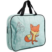 Папка для тетрадей А4 "Foxy" молния, ткань