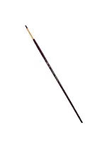 Кисть художественная Вернисаж, синтетика бордовая, плоскоовальная, длинная ручка №2, Гамма