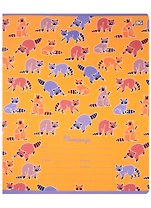 Тетрадь в клетку BG, "Енот-pattern", 18 листов, в ассортименте