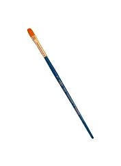 Кисть художественная Галерея, синтетика, плоскоовальная, короткая ручка №8, Гамма