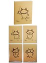 Записная книжка «Cute cat» А6, 40 листов, нелинованная, склейка, в ассортименте