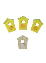 Набор полимерных украшений Скворечники (SCB4420021) (8шт/уп) (2,5х3см) (упаковка)