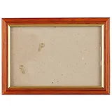 Рама со стеклом, коричневая с золотом, 10 х 15 см