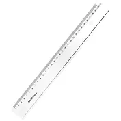 Линейка 30см "Clear" прозрачн., ERICH KRAUSE