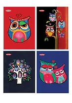 Тетрадь Marker Arte, "Цветные совы", А5, 100 листов