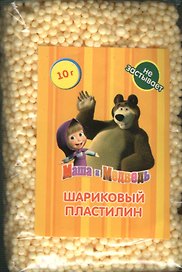 Шариковый пластилин Маша и Медведь (MF0114-DISPLAY) (175819) (10г.) (Играем вместе) (в ассорт.) (упаковка)