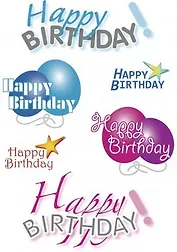 HERMA Наклейки DECOR С Днем рождения 3408