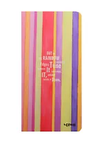 Записная книжка А6+ 48л кл. 90*170мм "Rainbow" карт.обл., тонир.внутр.блок, сшивка, LENWA