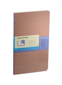 Книга для записей А5 64л в точку "Chapter" Slim розовая, Moleskine
