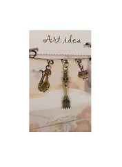 Заготовка для декора Art idea Кулон "Ретро вилка" метал. 3,5см QA-4133"