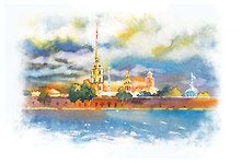 Открытка "Петропавловская крепость"