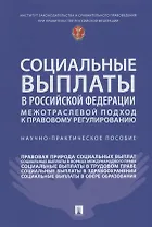 Социальные выплаты в Российской Федерации: межотраслевой подход к правовому регулированию. Научно-практическое пособие
