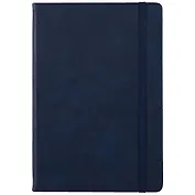 Ежедневник недат. А5 152л "Congress" индиго, иск.кожа, тв.переплет, на резинке, тонир.блок