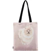 Сумка-шоппер Шпиц 100% fluff цветная, текстиль 40см.*32см.