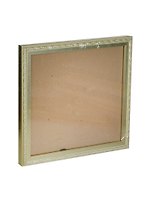 Рамка пластик 25*25 "Rosa" серебряная, 100 рамок