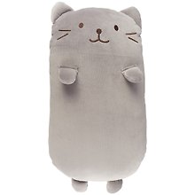 Мягкая игрушка Кот толстяк серый (текстиль) (40см)
