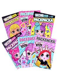 Набор раскрасок "WOW Girls" (комплект из 6 книг)