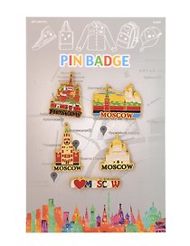 Набор значков эмаль Москва (5шт) (57-19)