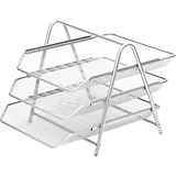 Лоток горизонтальный "Germanium" металлический, серебряный