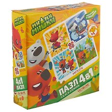 Набор пазлов «МиМиМишки Фантазеры» 4в1, 9+16+25+36 элементов, Origami