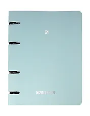 Тетрадь  120 листов, клетка, "Floreale. Smoky Sky" на кольцах