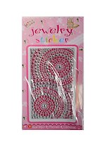 Набор д/творчества Стразы литые д/телефона Jewelry sticker бело-розовые круги 1461-1/8