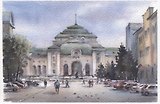 Открытка "Уфа. Башкирский академический театр драмы имени Мажита Гафури"