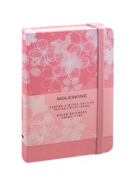 Записная книжка А6 96л нелин. "SAKURA POCKET" обложка текстиль, розовый, резинка, ляссе, Moleskine