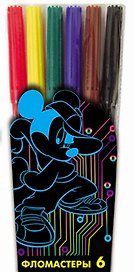 Фломастеры 06цв "Mickey's Digital World", Disney