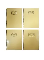 Книга для записей А4 120л "Taste" с шильдом, спираль, ассорти, Haich