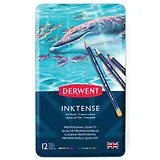 Набор акварельных карандашей Derwent Inktense 12цв в метал.упак