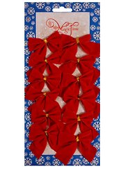 Украшение елочное Бантики (12шт) (5х5)