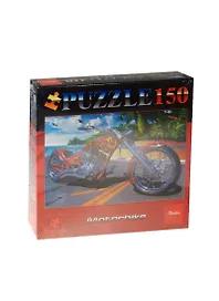 Пазлы 150 А4ф Motorbike (150П34_03344) (22х33см) (3+) (Hatber) (коробка)