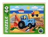 Пазл 60 элемента "Синий трактор" №14 33х24 см