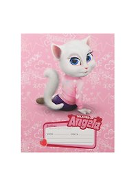 Дневник для мл.кл. "Talking Tom and Friends. Анджела" 7Бц, выб.лак, мат.ламин, блестки, Unnika