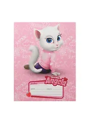 Дневник для мл.кл. "Talking Tom and Friends. Анджела" 7Бц, выб.лак, мат.ламин, блестки, Unnika