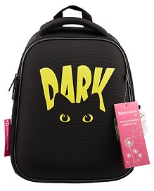 Ранец «Dark cat», 2 отделения, 36×27×14 см, Brauberg