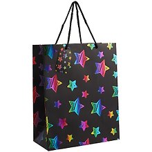 Пакет подарочный "Rainbow Stars" , А4