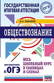 ОГЭ. Обществознание. Весь школьный курс в таблицах и схемах для подготовки к основному государственному экзамену