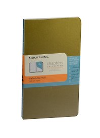 Записная книжка А6 48л лин. "Chapter" Slim зеленая, Moleskine