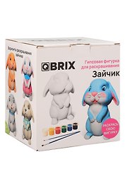 QBRIX Гипсовая фигурка для раскрашивания Зайчик