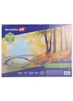 Холст на картоне 30*40см грунтованный, 100% хлопок, мелкое зерно, BRAUBERG ART CLASSIC