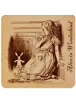 Подставка под чашку Alice in Wonderland (Алиса и кролик) (ПЧ2018-01)