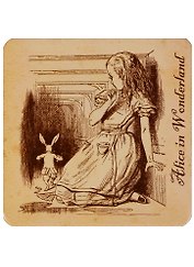 Подставка под чашку Alice in Wonderland (Алиса и кролик) (ПЧ2018-01)
