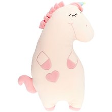 Мягкая игрушка Единорог спящий на спине (текстиль) (50см)